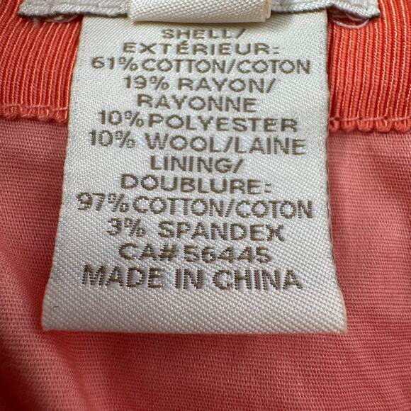 J. Crew No. 2 Pencil Skirt Tweed Orange Knee Length Career Academia Size 12 - Picture 8 of 8